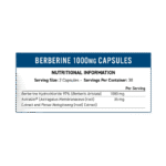 Applied Nutrition Berberine 1000mg Facts Boost Fit