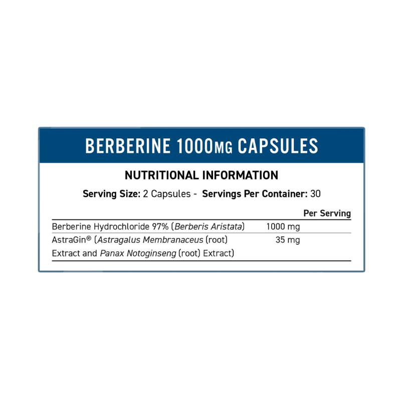 Applied Nutrition Berberine 1000mg Facts Boost Fit