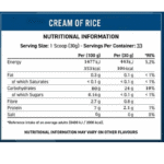 Applied Nutrition Cream Of Rice 1kg- 33 servings Facts Boost Fit