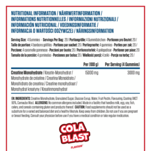 Applied Nutrition Creatine Gummies Facts Boost Fit