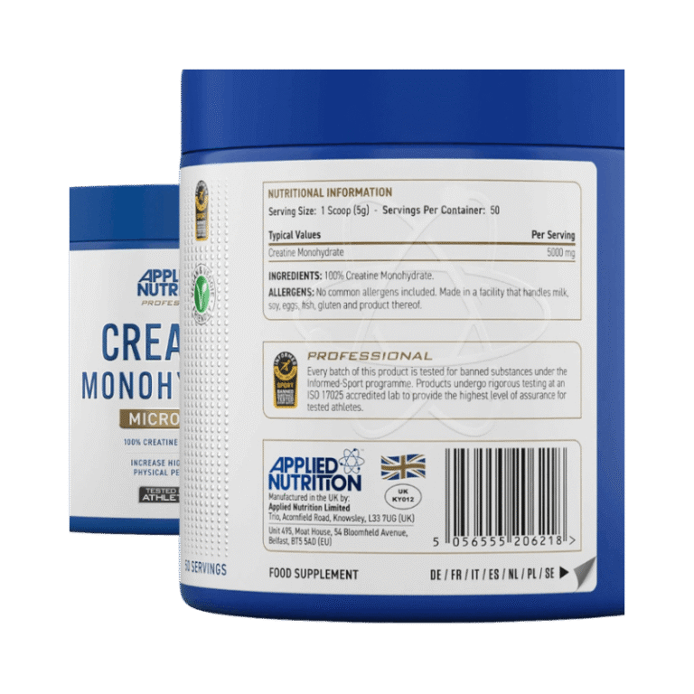 Applied Nutrition Creatine Monohydrate Facts Boost Fit