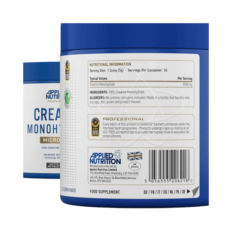 Applied Nutrition Creatine Monohydrate Facts Boost Fit