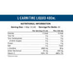 Applied Nutrition L-Carnitine Liquid 3000mg Facts Boost Fit