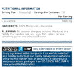 Applied Nutrition L-Glutamine Powder Facts Boost Fit