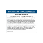 Applied Nutrition Multivitamin Complex Facts Boost Fit