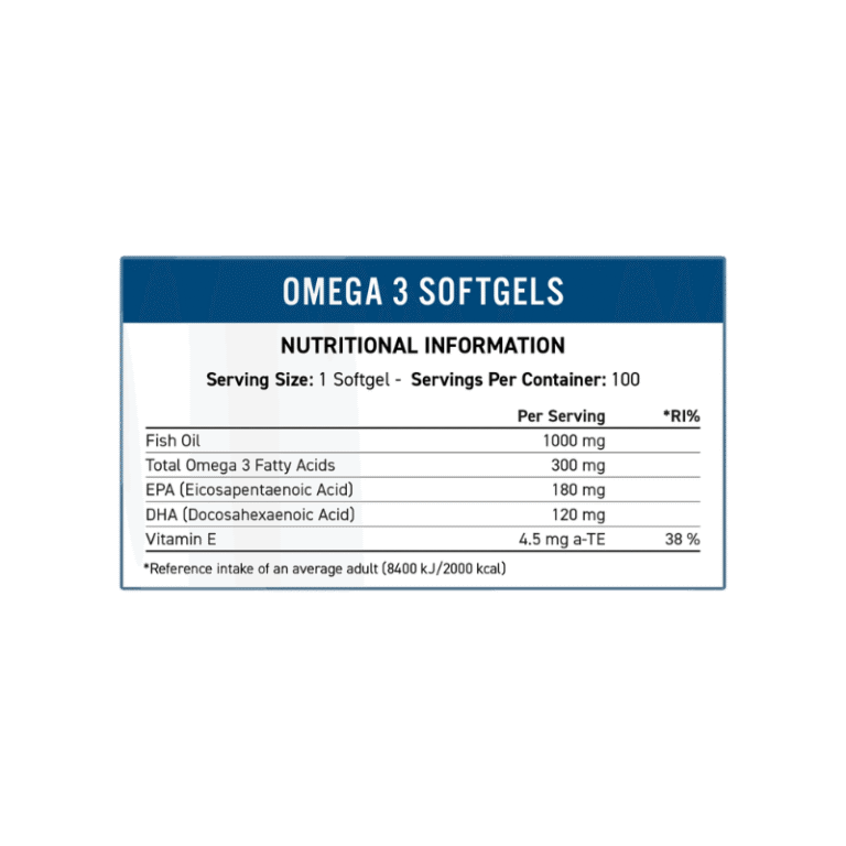 Applied Nutrition Omega 3 Facts Boost Fit