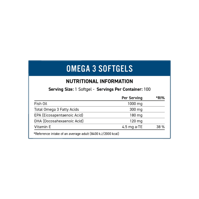 Applied Nutrition Omega 3 Facts Boost Fit