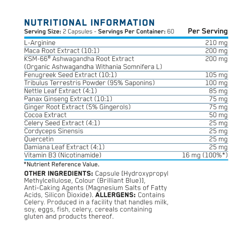 Applied Nutrition SEX BOMB For Him Facts Boost Fit