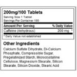 Allmax Nutrition Caffeine, 200mg, 100 Tablets - Image 2