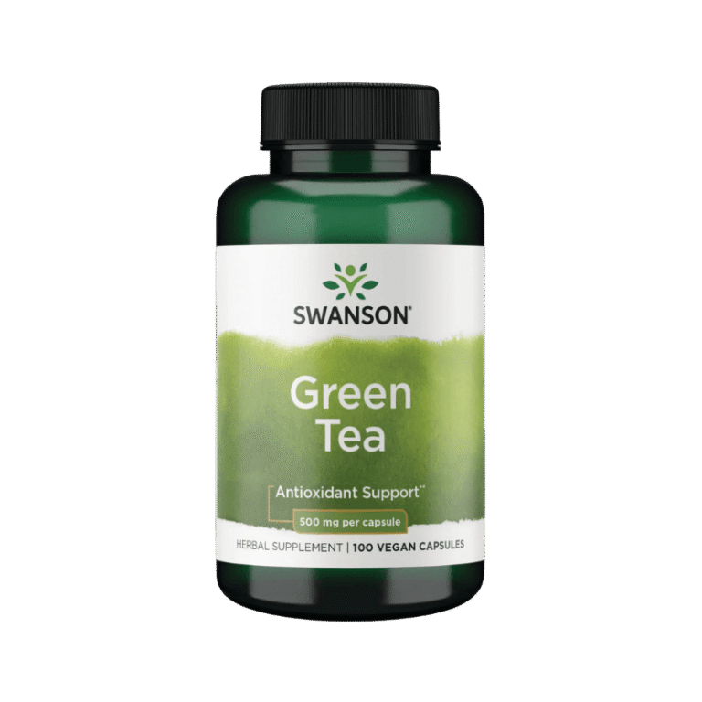 Swanson Green Tea 500mg, 100 Capsules Boost Fit