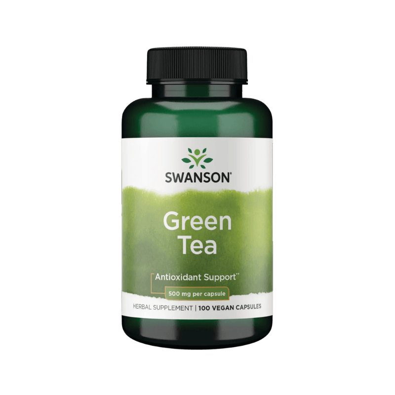 Swanson Green Tea 500mg, 100 Capsules Boost Fit