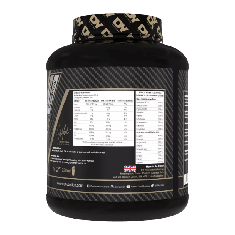 Dy Nutrition Shadowhey Hydrolysate, 2.27kg, 90 servings Facts Boost Fit