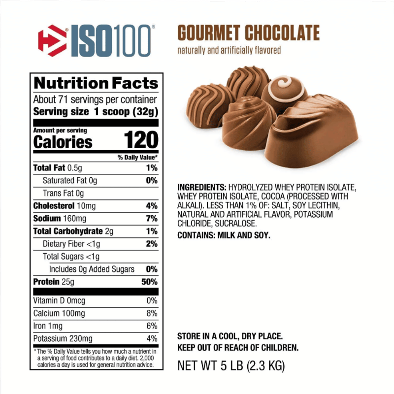 Dymatize ISO100 Hydrolyzed Protein, 2.3kg Facts Boost Fit