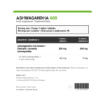 FA Nutrition Ashwagandha 600 - 90 tablets - Image 2