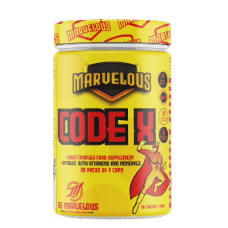Marvelous Nutrition CODE X Vitamin, 30 Packs Boost Fit