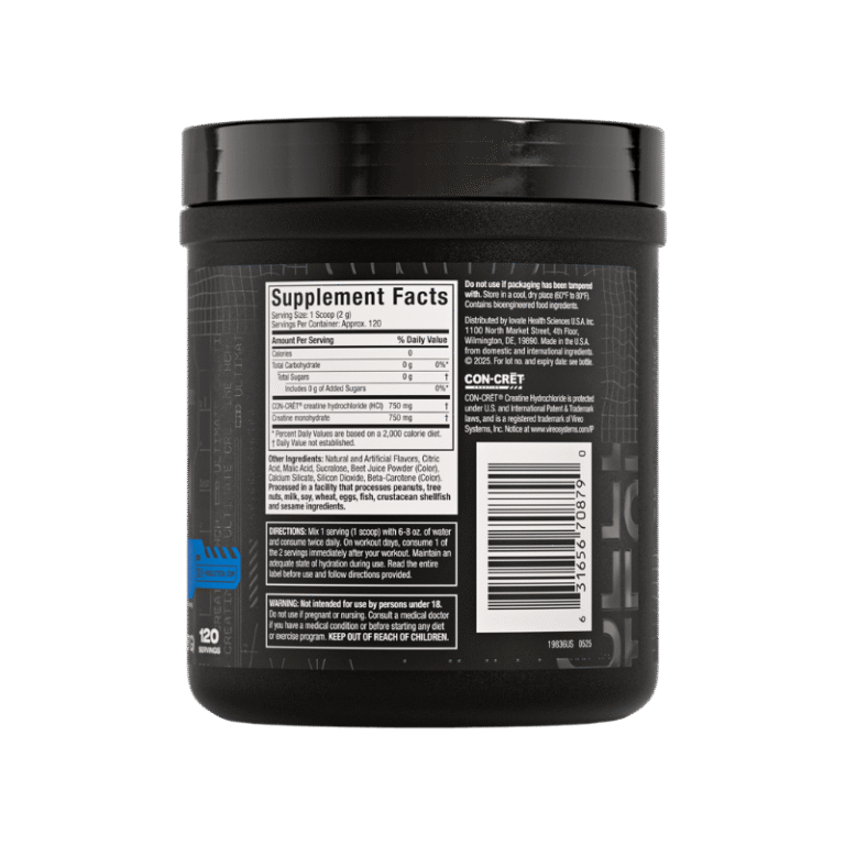 Muscle Tech CELL TECH Creatine HCI+, 120 servings Boost Fit Facts