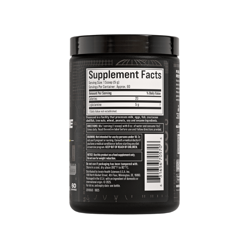 Muscle Tech Glutamine Platinum Boost Fit Facts