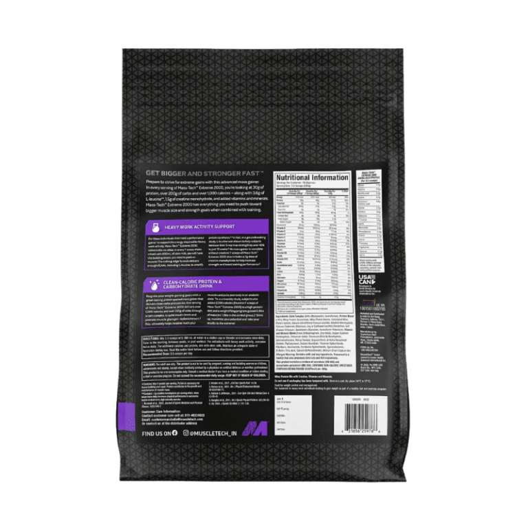 Muscle Tech Mass Tech Extreme 2000, 5.4kg, 10 servings Boost Fit