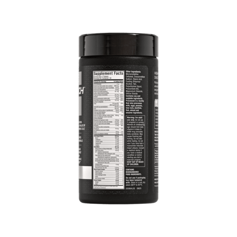 Muscle Tech Multivitamin Platinum, 90 Tablets Boost Fit Facts