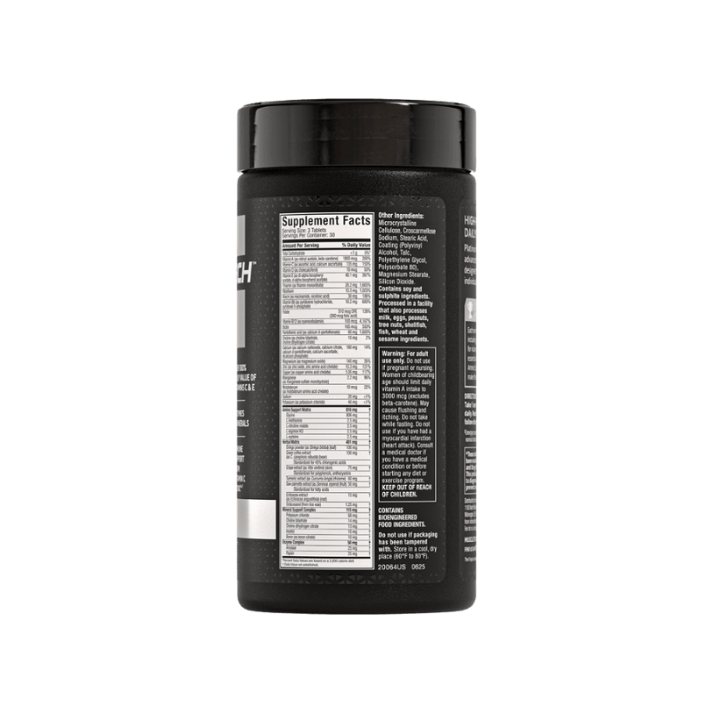 Muscle Tech Multivitamin Platinum, 90 Tablets Boost Fit Facts