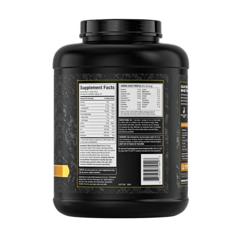 Muscle Tech Nitro Tech 100% Whey Gold 69 servings Boost Fit Facts