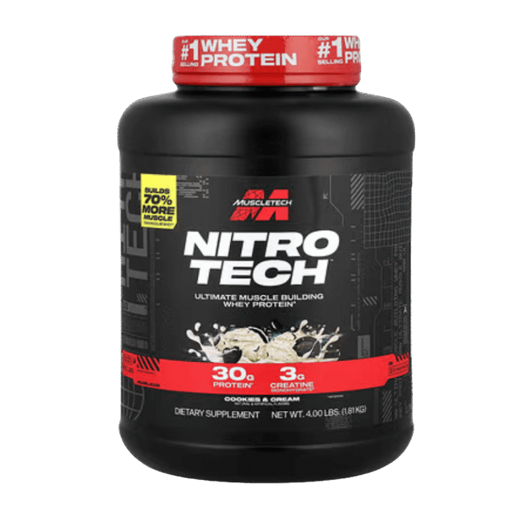Muscle Tech Nitro Tech Whey Protein 1.8kg 40 servings Boost Fit