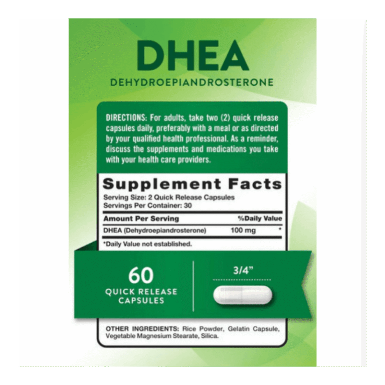 Nature`s Truth DHEA 100mg 60 capsules Facts Boost Fit