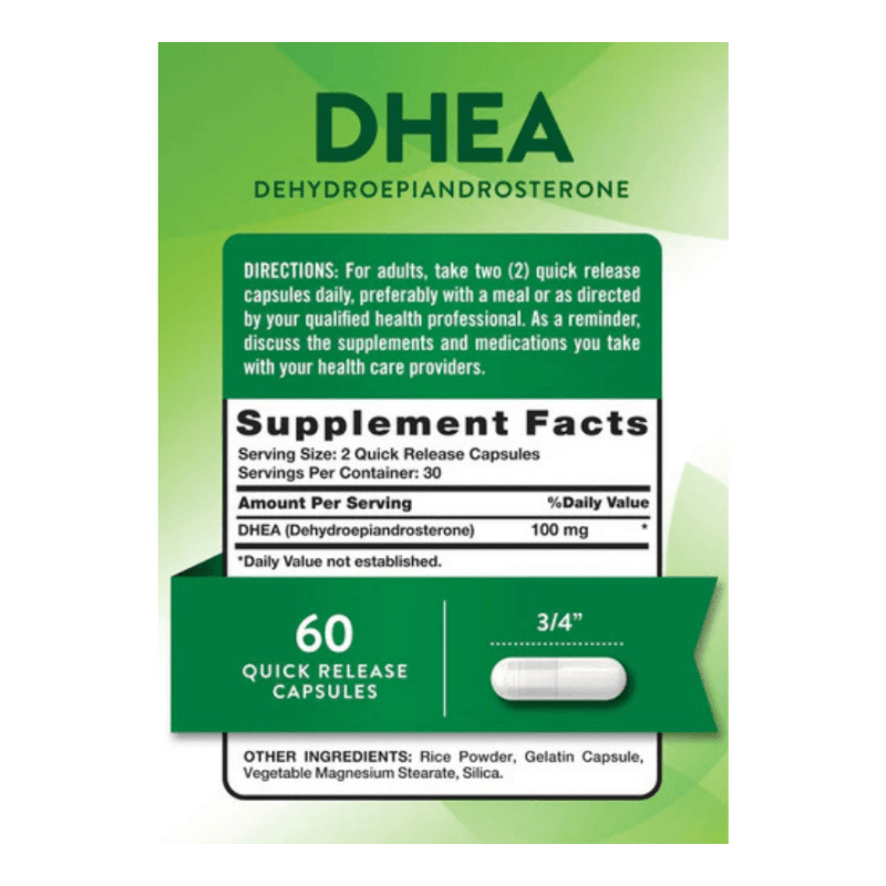 Nature`s Truth DHEA 100mg 60 capsules Facts Boost Fit