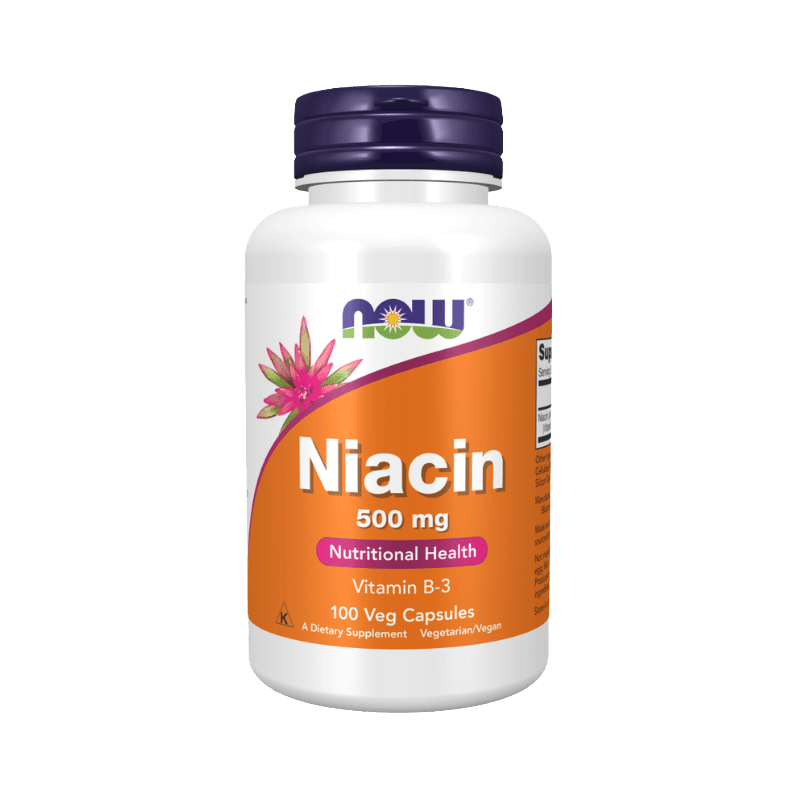 Now Foods Niacin 500mg 100 capsules Boost Fit