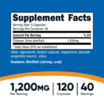 Nutricost Chitosan 1200mg 120 Capsules - Image 2