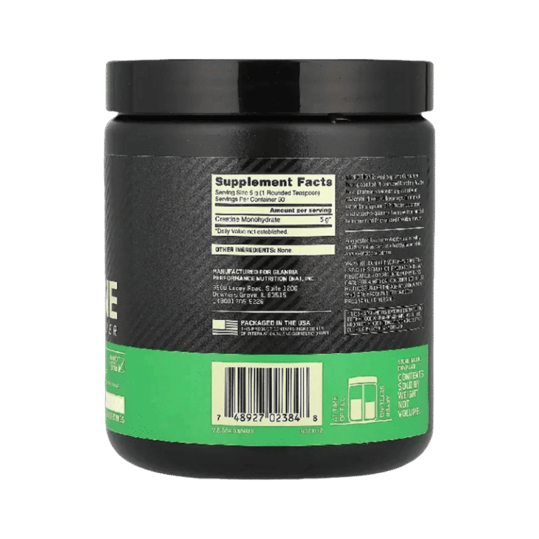 Optimum Nutrition Creatine Micronized 300gm 60 servings Facts Boost Fit