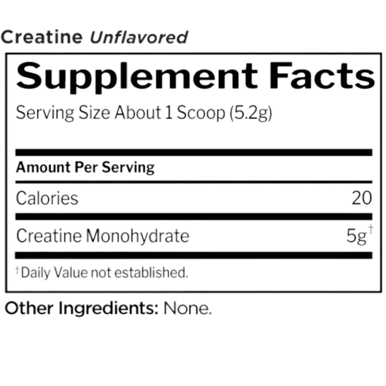 Rule One Creatine, 390gm, 75 servings Facts Boost Fit