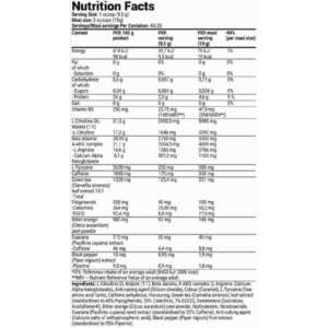 Superior 14 Hyper Rush Pre-Workout, 40 servings Boost Fit Facts