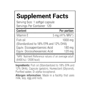 Superior 14 Omega 3, 120 softgels Boost Fit Facts