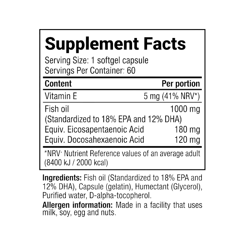 Superior 14 Omega, 60 softgels Boost Fit Facts