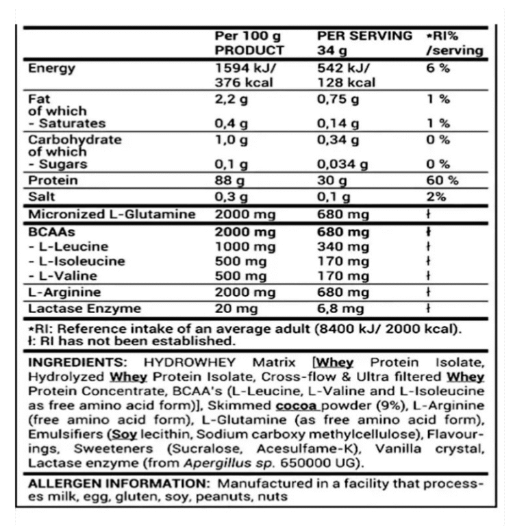 superior 14 Hydro Whey, 2.3kg, 66 Servings Chocolate Huzelnut Boost Fit